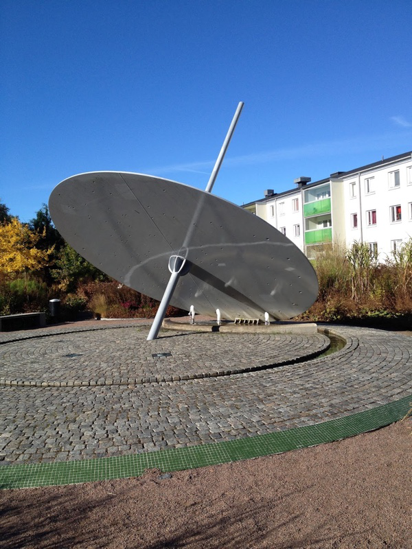En antenn i ett bostadsområde